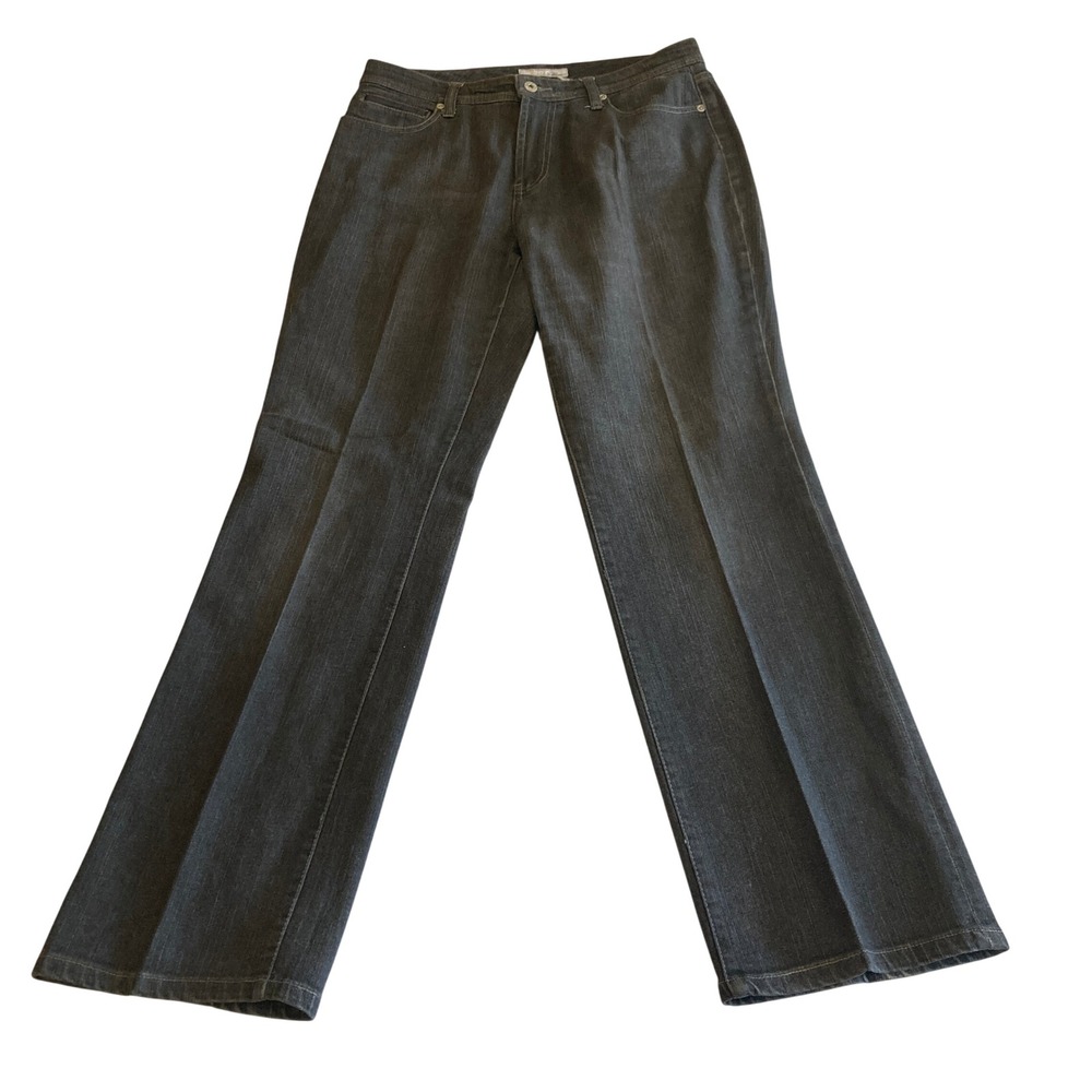 Vintage Chicos Platinum 1.5R (31x31) Denim Quartz Jeans Gray Black Straight Leg